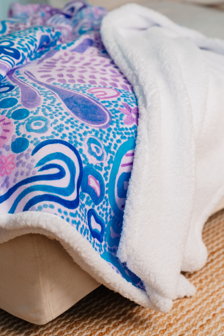 Mother Nature Sherpa Throw Blanket (150cm x 200cm)
