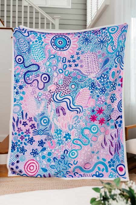 Mother Nature Sherpa Throw Blanket (150cm x 200cm)