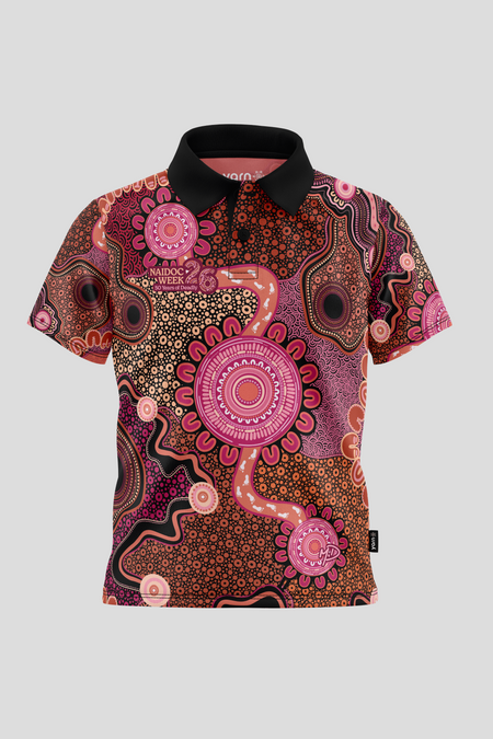 Celebration Through Generations NAIDOC 2026 Kids Polo Shirt