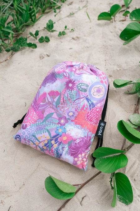 Flowers Along The River Sand Free rPET Beach Towel (80x160cm)