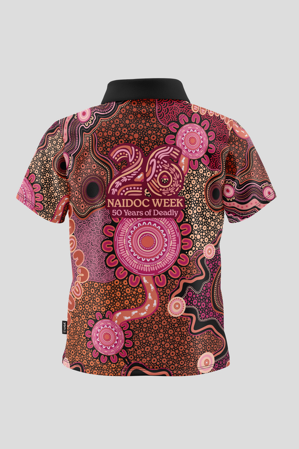 Celebration Through Generations NAIDOC 2026 Kids Polo Shirt
