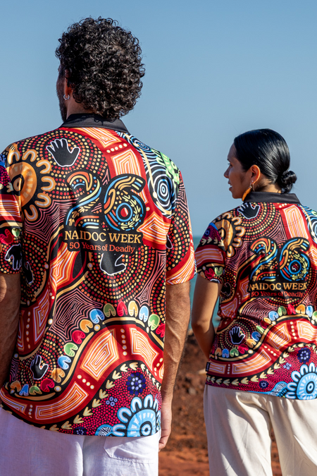 Gadi NAIDOC 2026 Women's Fitted Polo Shirt