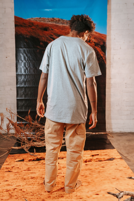 Core NAIDOC Week 2026 Grey Marle Cotton Crew Neck Unisex T-Shirt