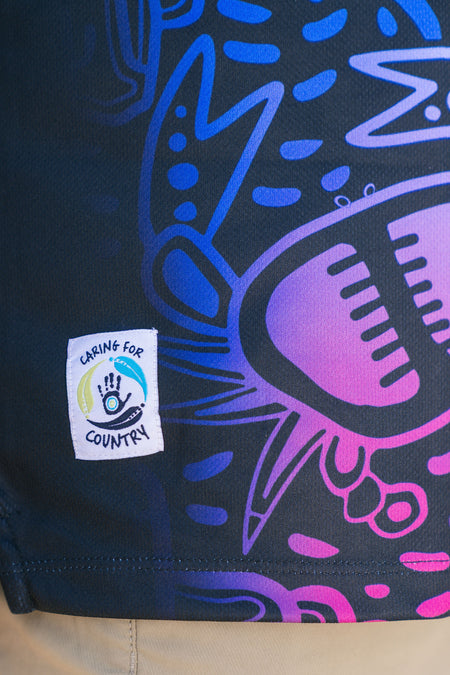 Night Fishing UPF50+ Unisex Long Sleeve Polo Shirt