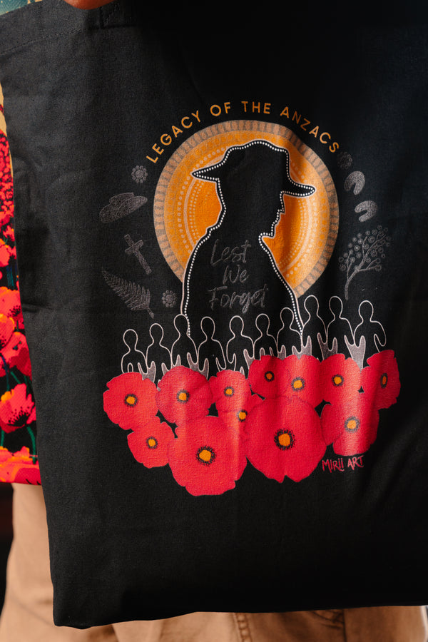 Legacy Of The Fallen Black Long Handle Cotton Tote Bag