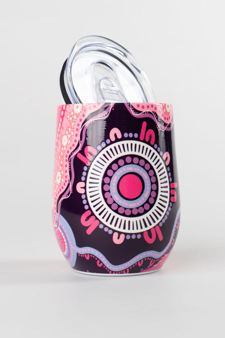 A Woman's Connection Vacuum Insulated Double Walled Stainless Steel Travel Mug