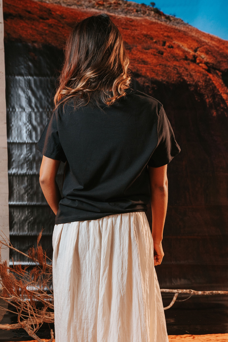 Core NAIDOC Week 2026 Black Cotton Crew Neck Women's T-Shirt