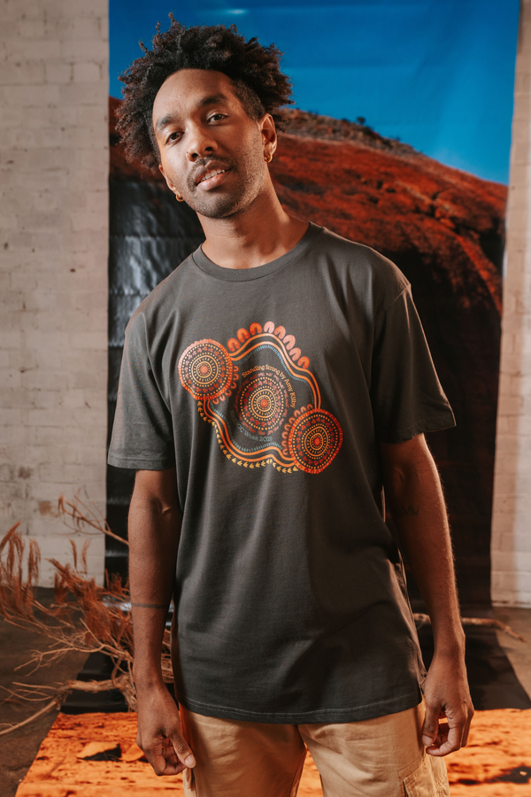 (Bulk) Standing Strong NAIDOC Week 2026 Charcoal Cotton Everyday Unisex T-Shirt