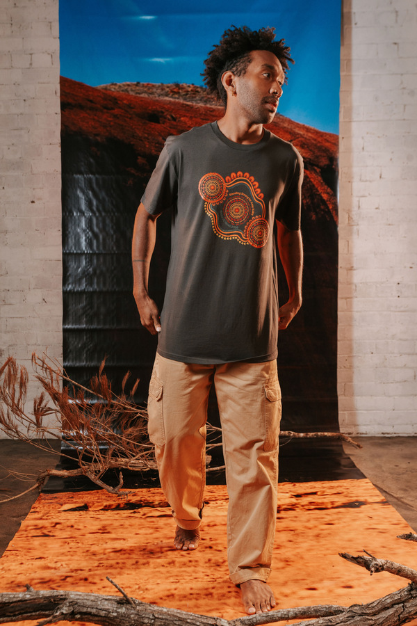 Standing Strong NAIDOC Week 2026 Charcoal Cotton Crew Neck Unisex T-Shirt