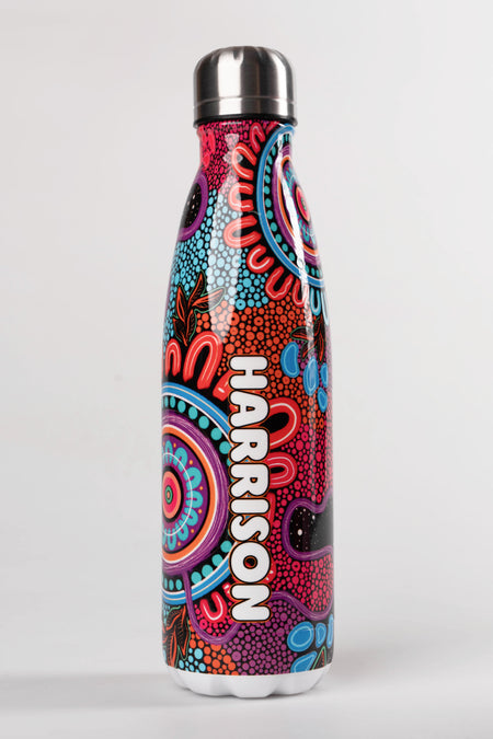 Celebration Vacuum Insulated Double Walled Stainless Steel Personalised Water Bottle