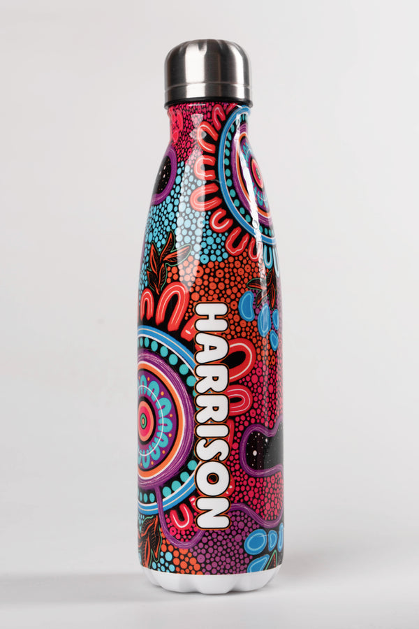 Celebration Vacuum Insulated Double Walled Stainless Steel Personalised Water Bottle