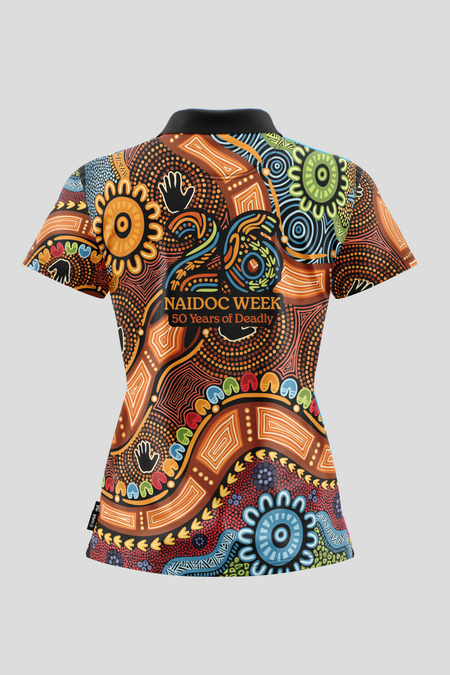 Gadi NAIDOC 2026 Women's Fitted Polo Shirt