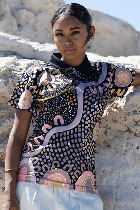 The Path They Have Laid UPF50+ Women's Fitted Polo Shirt