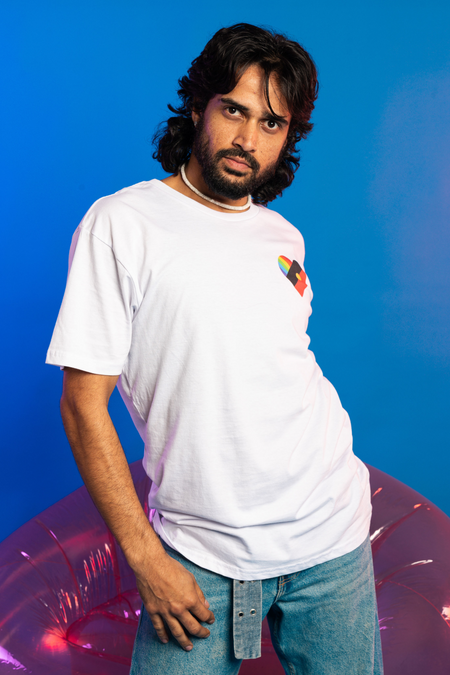 Pride Heart White Everyday Unisex T-Shirt