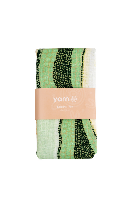 Coastal Yooroorroom (Scrub Country) Linen Blend Napkin (4 Pack)