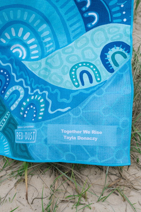 Together We Rise Sand Free rPET Beach Towel (80x160cm)