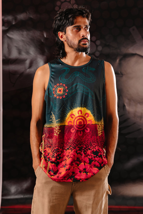 Honouring Our Fallen Warriors ANZAC Unisex Training Singlet