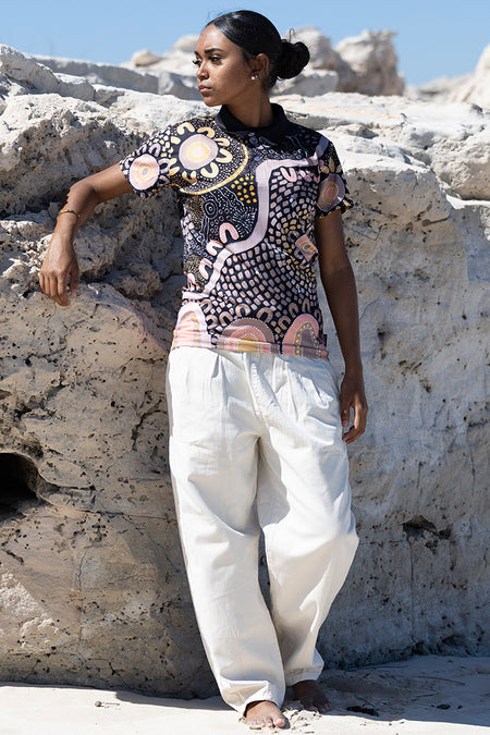 The Path They Have Laid UPF50+ Women's Fitted Polo Shirt