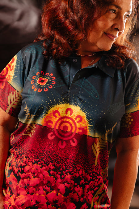 Honouring Our Fallen Warriors Women's Fitted Polo Shirt