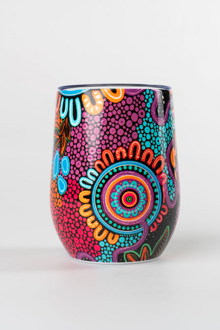 Celebration Vacuum Insulated Double Walled Stainless Steel Travel Mug