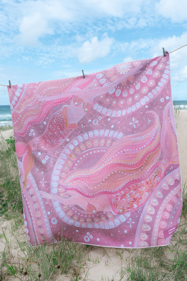 Mermaid Spirit Sand Free rPET Beach Towel (160cmx160cm)