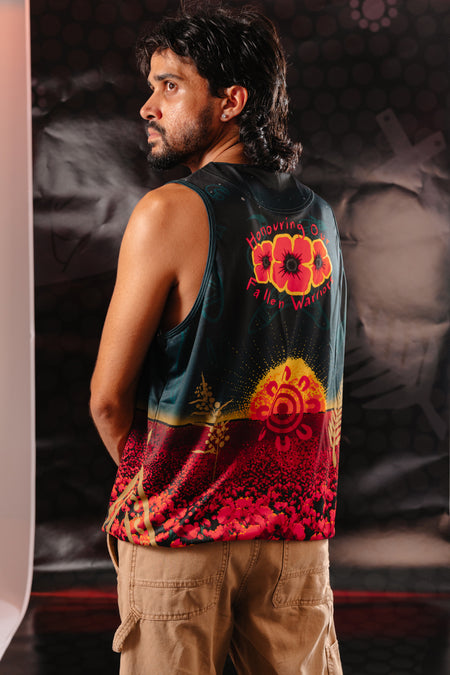 Honouring Our Fallen Warriors ANZAC Unisex Training Singlet