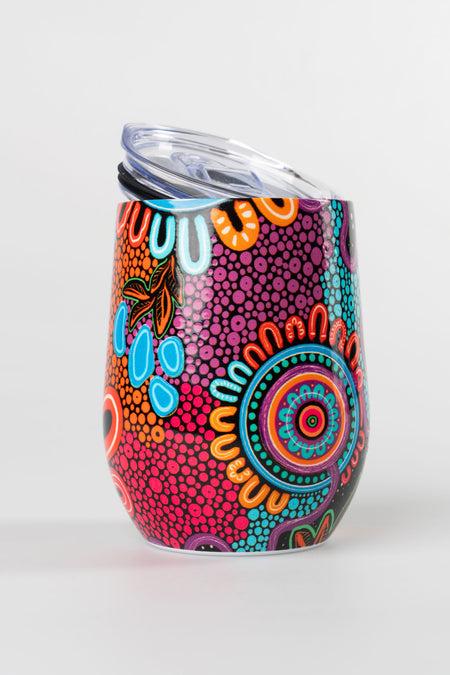 Celebration Vacuum Insulated Double Walled Stainless Steel Travel Mug