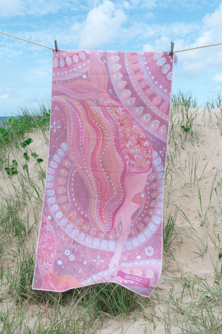 Mermaid Spirit Sand Free rPET Beach Towel (80x160cm)