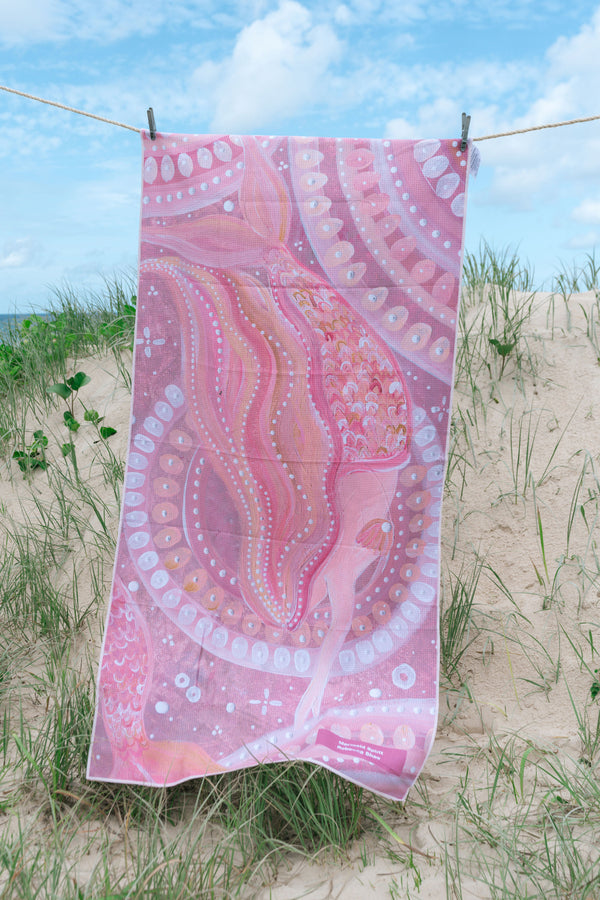 Mermaid Spirit Sand Free rPET Beach Towel (80x160cm)