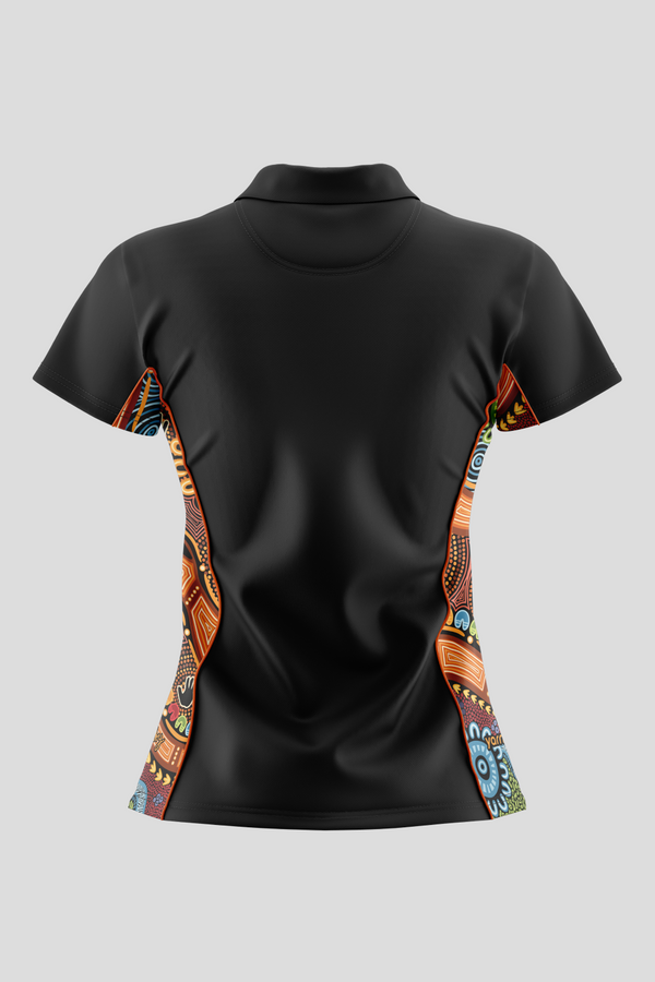 Gadi NAIDOC 2026 Bamboo (Simpson) Women's Fitted Polo Shirt