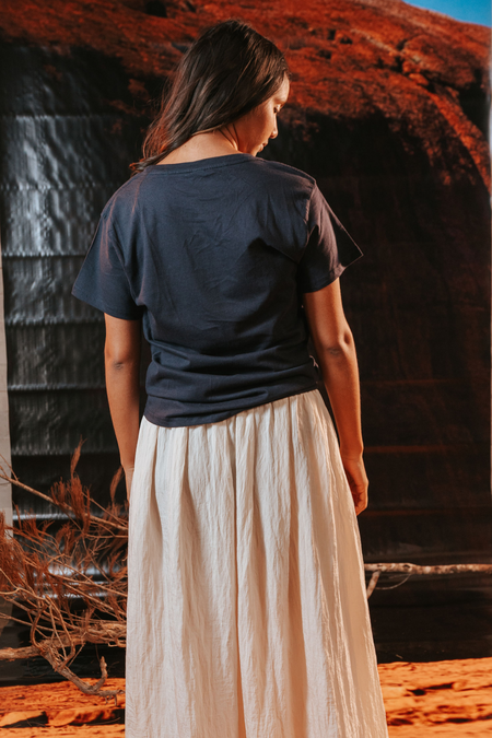 Standing Strong NAIDOC Week 2026 Navy Cotton Crew Neck Women's T-Shirt