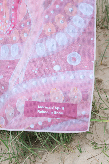 Mermaid Spirit Sand Free rPET Beach Towel (80x160cm)