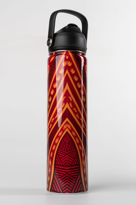 Maroon Warrior Insulated Stainless Steel Personalised Drink Bottle