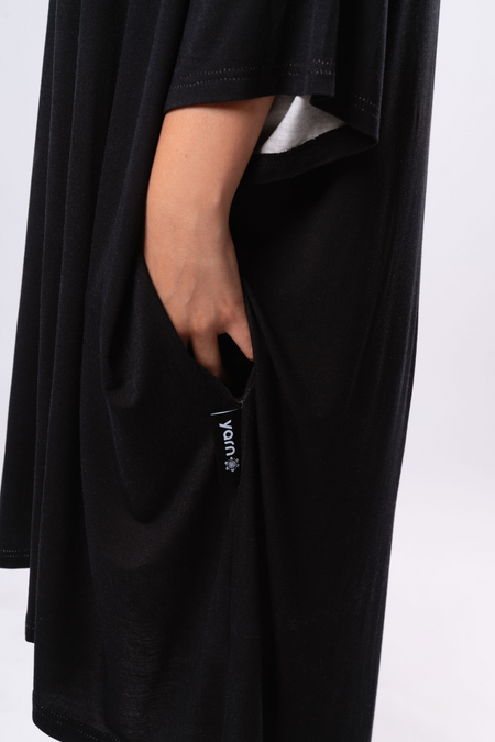 Proud Heart (Black) Bamboo Oversized Sleep Tee