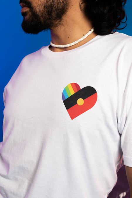 Pride Heart White Everyday Unisex T-Shirt