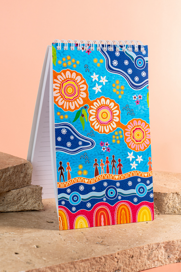Built on Strong Shoulders NAIDOC 2026 Spiral Notepad