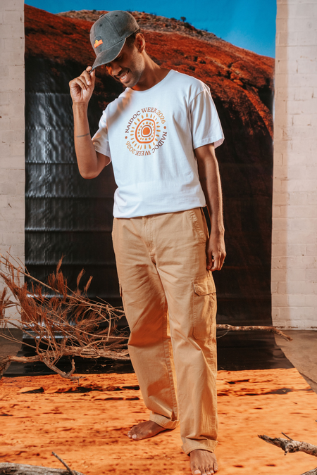 Circle NAIDOC Week 2026 White Cotton Crew Neck Unisex T-Shirt