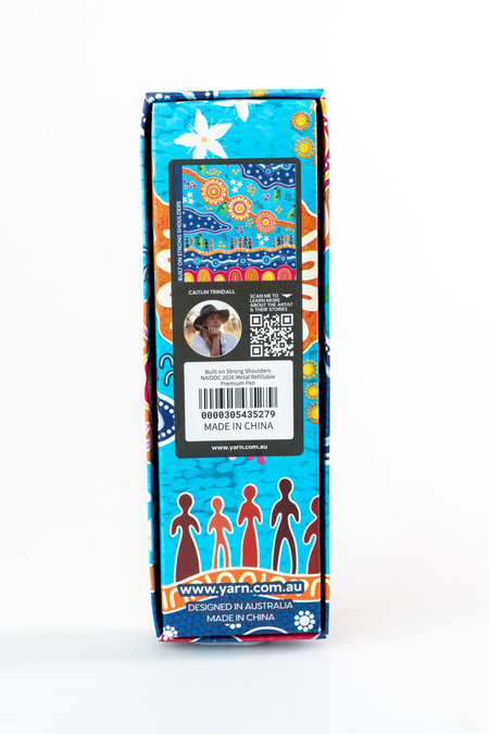 Built on Strong Shoulders NAIDOC 2026 Metal Refillable Premium Pen