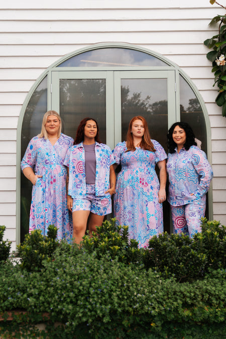 Mother Nature 100% Rayon Shirt Dress