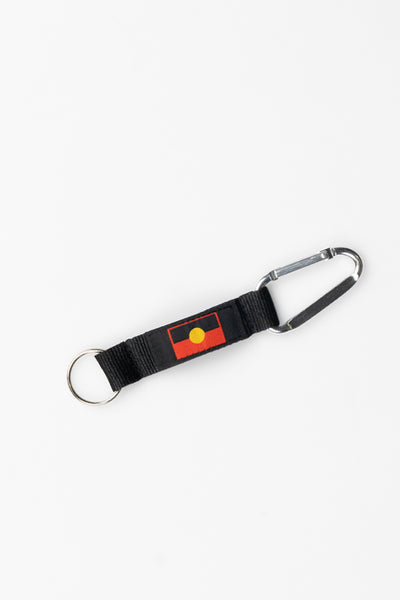 "Raise The Flag" Aboriginal Flag Carabiner Keyring