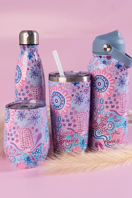 Mother Nature 1L Insulated Stainless Steel Drink Bottle with Handle