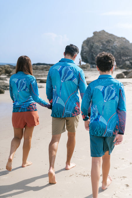 Stingray Journey UPF50+ Unisex Long Sleeve Polo Shirt