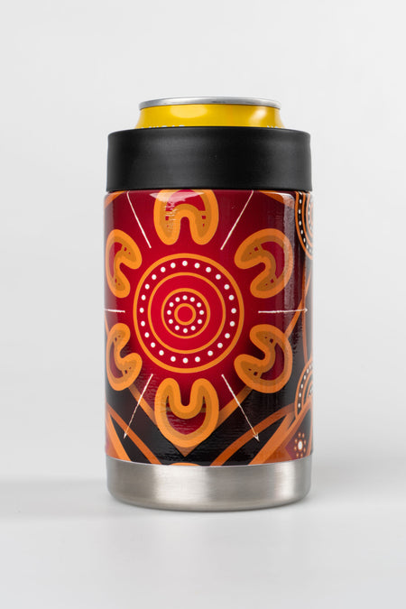 Maroon Warrior Insulated Stainless Steel Can Cooler
