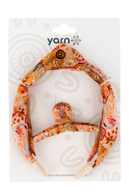 Oasis (No.2) Knot Headband & Wrapped Butterfly Claw Clip - FREE GIFT