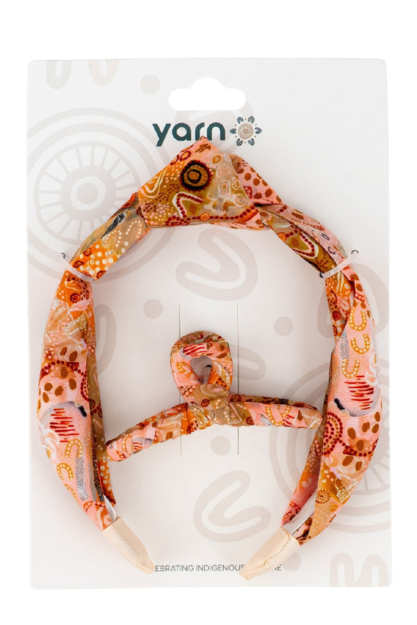 Oasis (No.2) Knot Headband & Wrapped Butterfly Claw Clip - FREE GIFT