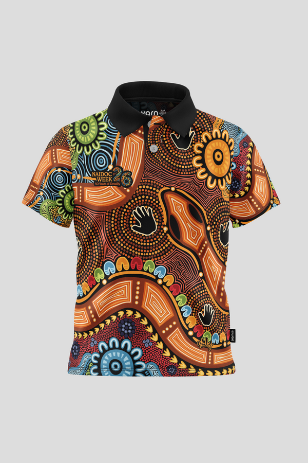 Gadi NAIDOC 2026 Kids Polo Shirt
