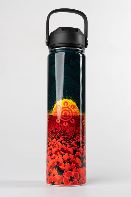 Honouring Our Fallen Warriors Insulated Stainless Steel Personalised Drink Bottle