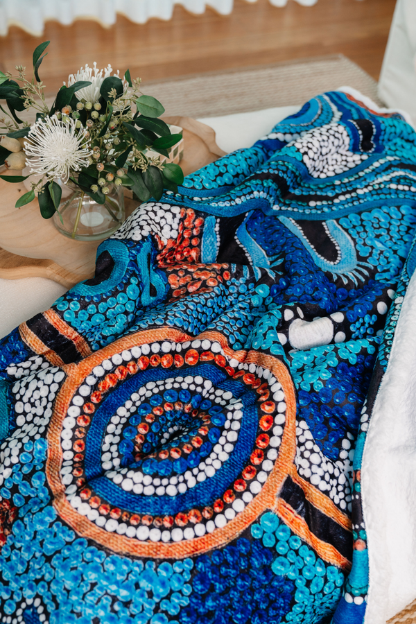 Calm Place Sherpa Throw Blanket (150cm x 200cm)