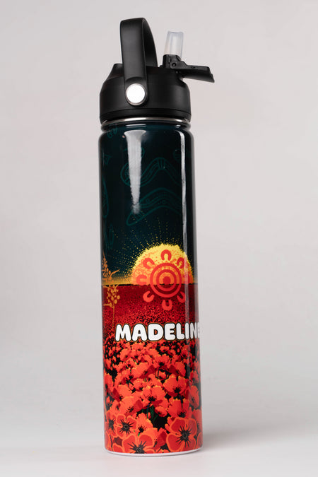 Honouring Our Fallen Warriors Insulated Stainless Steel Personalised Drink Bottle
