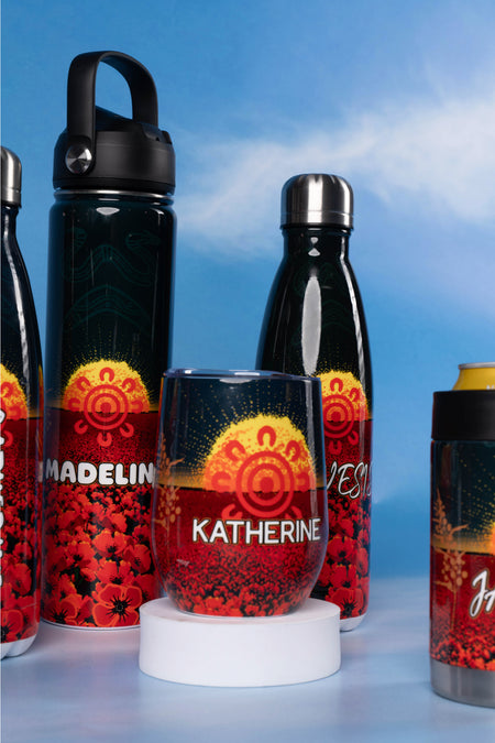 Honouring Our Fallen Warriors Insulated Stainless Steel Personalised Drink Bottle